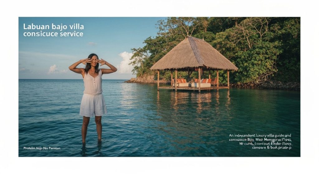 labuan bajo villa concierge service — Photorealistic editorial travel photograph relevant to: An independent luxury-vill