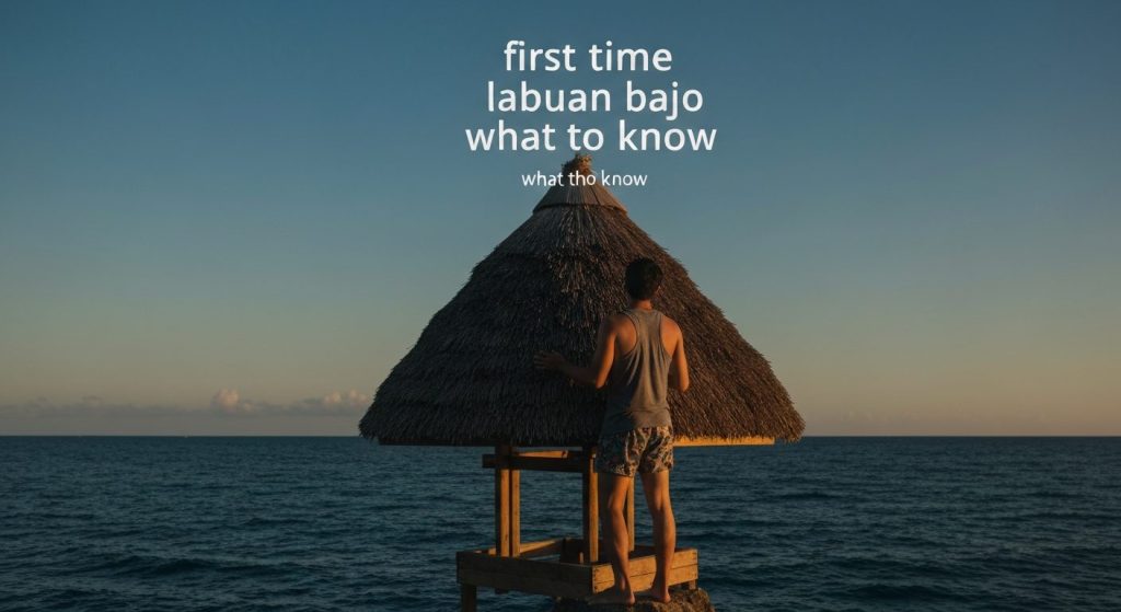 first time labuan bajo what to know — Photorealistic editorial travel photograph relevant to: An independent luxury-vill