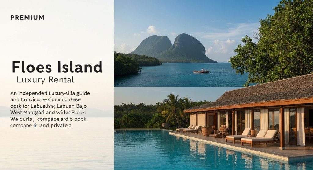 flores island luxury villa rental — Photorealistic editorial travel photograph relevant to: An independent luxury-villa