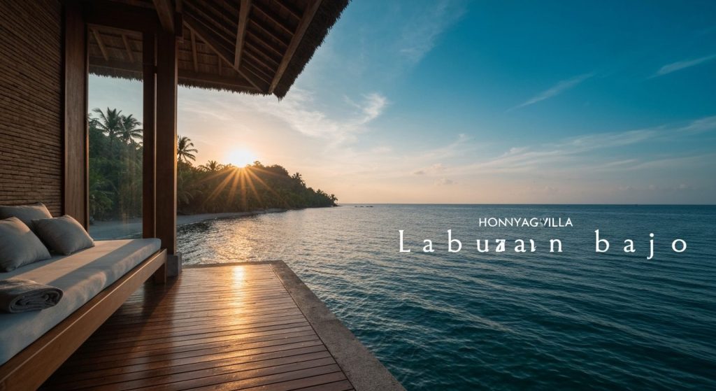 honeymoon villa labuan bajo — Photorealistic editorial travel photograph relevant to: An independent luxury-villa guide